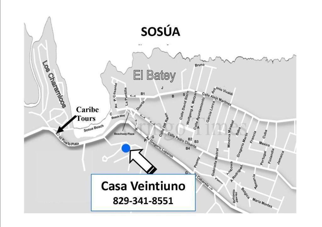 Casa Veintiuno Hotel Sosua Ngoại thất bức ảnh